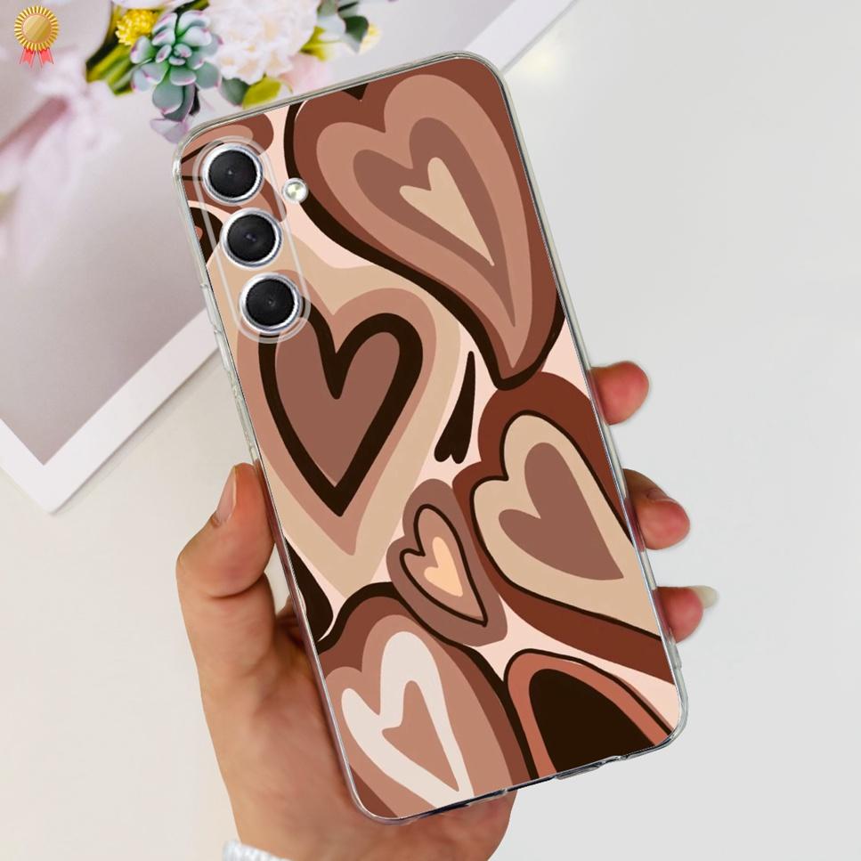 Case For Samsung F54 5G Back Cover Glitters Fashion Cat Wolf Soft Silicon Bumper For Samsung Galaxy F54 5G F546B Phone Case Capa