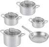 EverClad Cookware Set 5-piece Stainless Steel