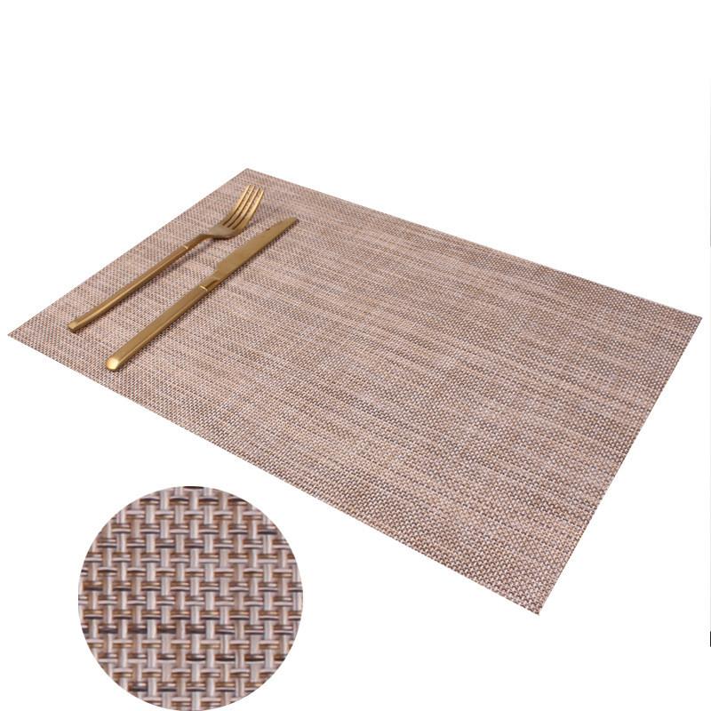 1Pc 45x30cm Rectangle Tesslin PVC Placemat Dining Table Mat Cafe Anti-slip Hot Bowl Pad Cup  Coaster