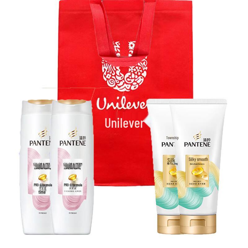 Pantene PRO-V Шампунь для восстановления цвета и после химической завивки и Набор кондиционеров для шелковистой гладкости