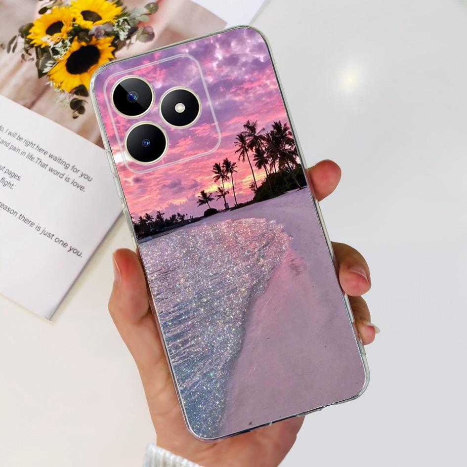 For Cover Realme C53 Phone Case 6.74" 2023 New Fashion Astronaut Soft Silicone Clear Back Cover For Realme C53 RMX3760 C 53 Capa