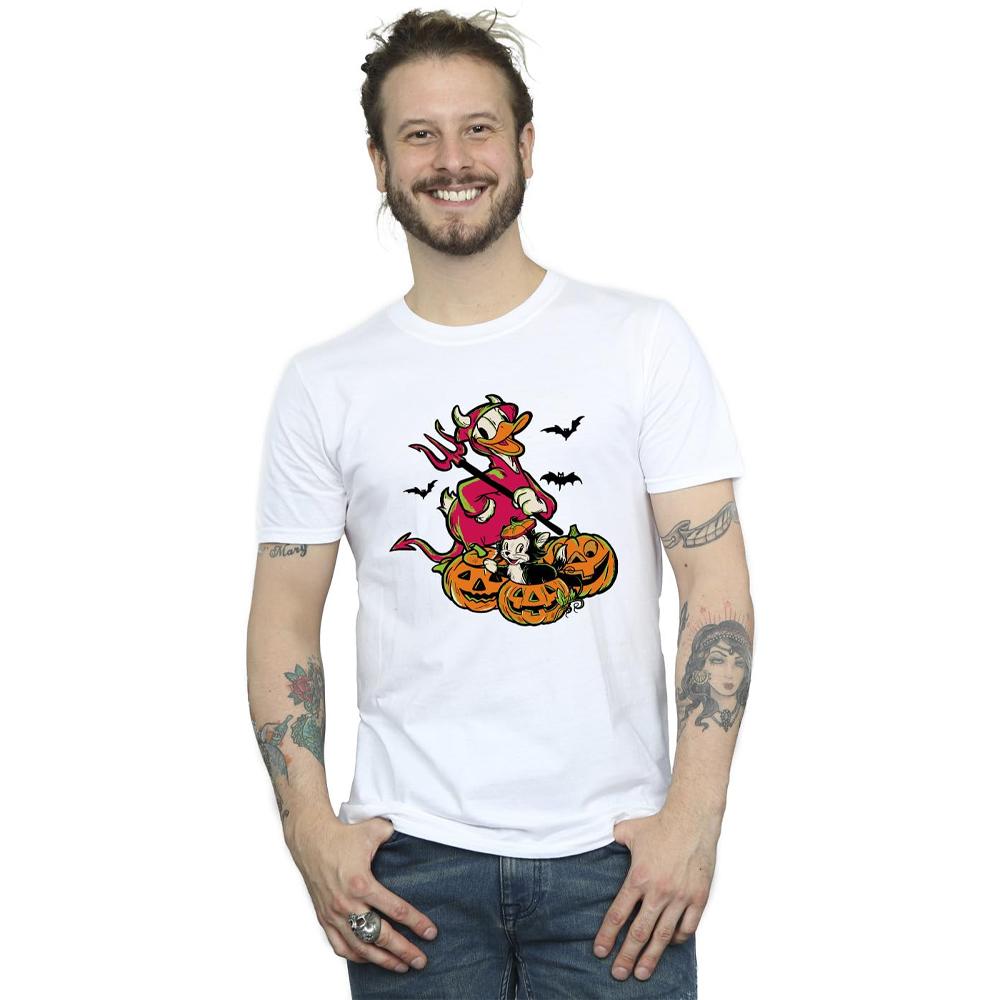 Disney Mens Donald Duck Devil Cotton T-Shirt