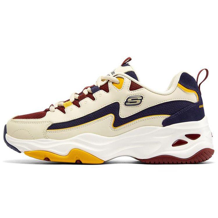 Skechers DLites 4.0 Сетчатые Синтетическая Кожа Модные Универсальные Низкие Папины Кроссовки Женские Кроссовки Бежевые 149493-NTBG 35.5