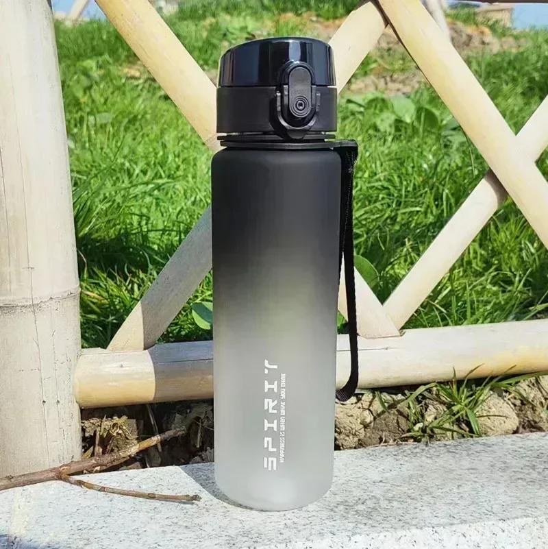 1 Liter Sports Water Bottle Large Capacity Men Women Summer Portable Plastic Bottle for Outdoor Travel Fitness Drinkware