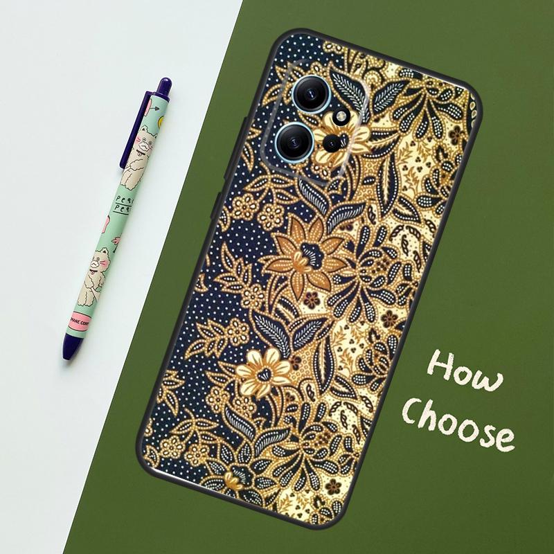 Batik Pattern Case For Xiaomi Redmi Note 13 10 11 12 14 15 Pro Plus Cover For Redmi 15C 15 14C 10C 12C 13C