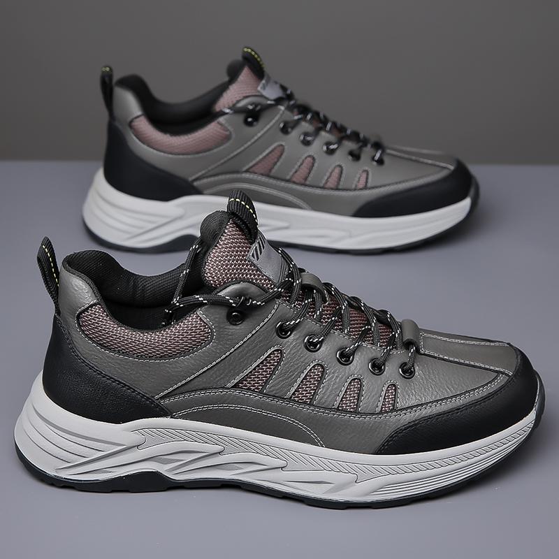 Hot Selling Men's Thick Soled Casual Shoes Europe America Outdoor Hiking Shoes Sports Shoes Breathable Men's Mesh Shoes