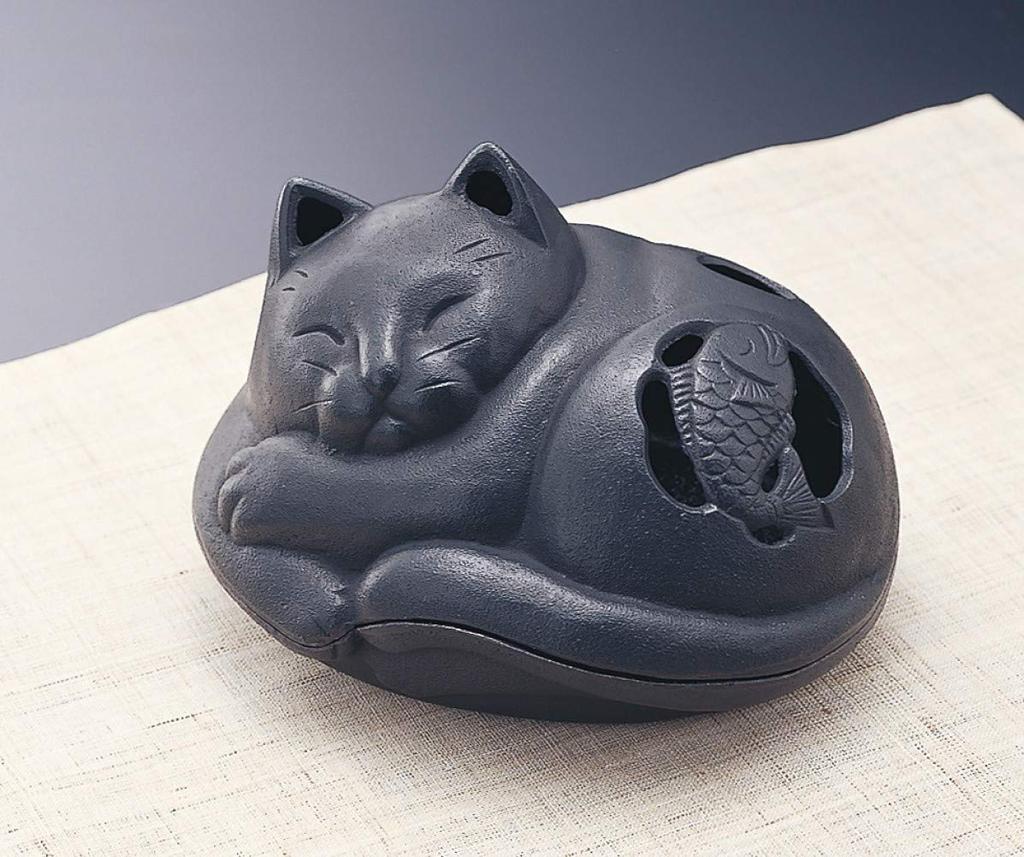 Iwachu Mosquito Cat Black Body Size 18 X 16 X 12 18310 Nanbu Ironware (cm) (H)