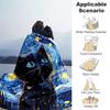 1pc Starry Night Kitten Cartoon Blanket Home Decorative Throw Gift  Perfect for Couch Bed Living Room
