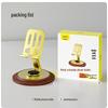 Luxury Gold Rotating Wooden Base Phone & Tablet Holder – Decompression Metal Design