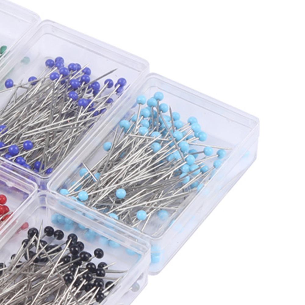1000pcs 1.45 Inch Sewing Pins Multicolor Dressmaking Pins Glass Ball Head Pins  DIY Craft