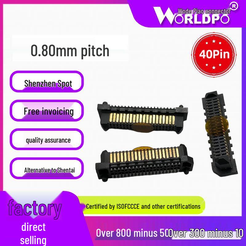 

ERF8-020-09.0-L/S-DV-K-TR Female Connector, 2 Rows, 40 Pins, Mating Heights: 11/14/18mm.