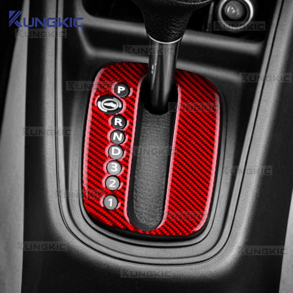 Real Soft Carbon Fiber Sticker for Seat Leon MK1 1M 1999 2000 2001 2002 2003 2004 LHD Car Gear Shift Panel Frame Accessories