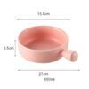 Factory Direct Sell Color Glazed Matte Nordic Baking Bowl Noodle Salad Bowl Ceramic Bowl With Handle