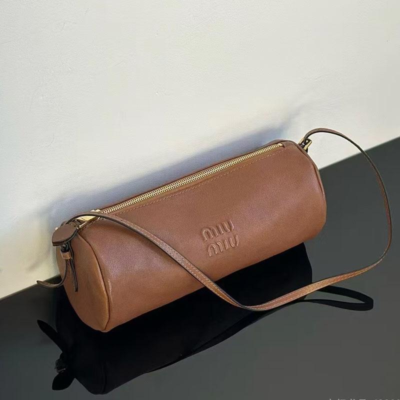 Pen Holder Bag, Simple, Small Cylindrical Bag, Hand Carry Women's Bag, Shoulder Bag, Large Capacity, Lightweight Bag, Pencil Bag, Underarm Bag.