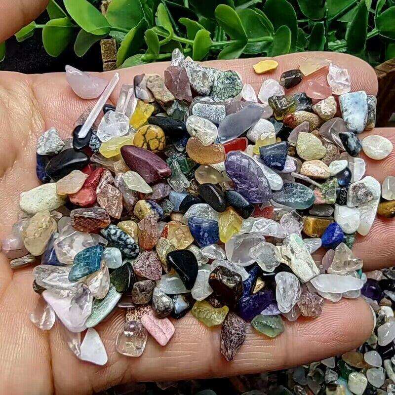 100g Bunte Kristallkieselsteine für Sukkulenten, Bonsai und Aquarien (2-30mm)