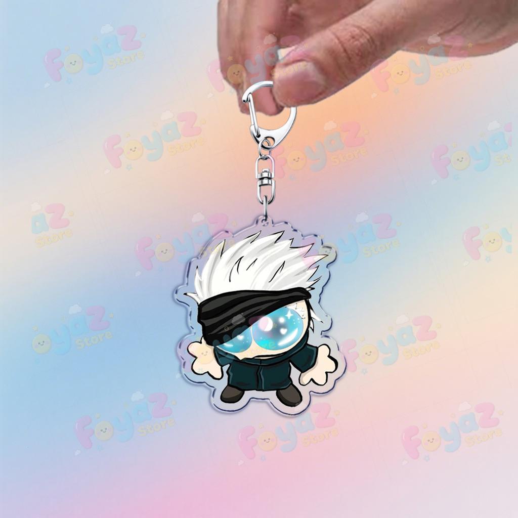 Cute Anime Chibi Keychain Accessories Bag Charms Manga Ryomen Cartoon Sukuna Keyrings Jewelry Fans Freinds Gift