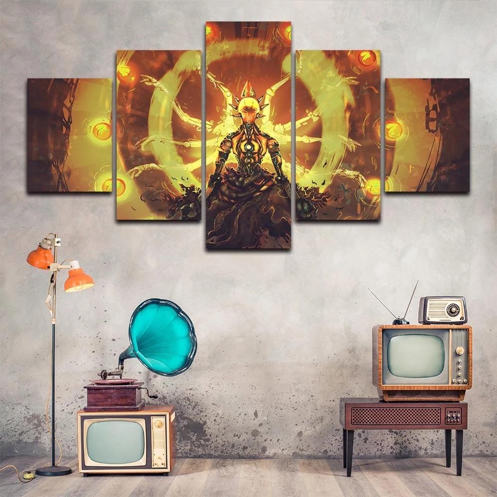 No Framework Modular 5 Pcs Roles In The Game Poster Canvas Painting HD Prints Picture Home Decor Modern Living Room Wall Artwork