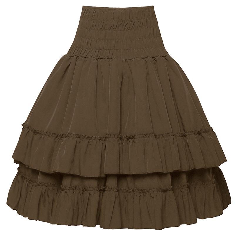 Victorian Renaissance Double-Layer High-Waisted Women's Halloween Costume Dress