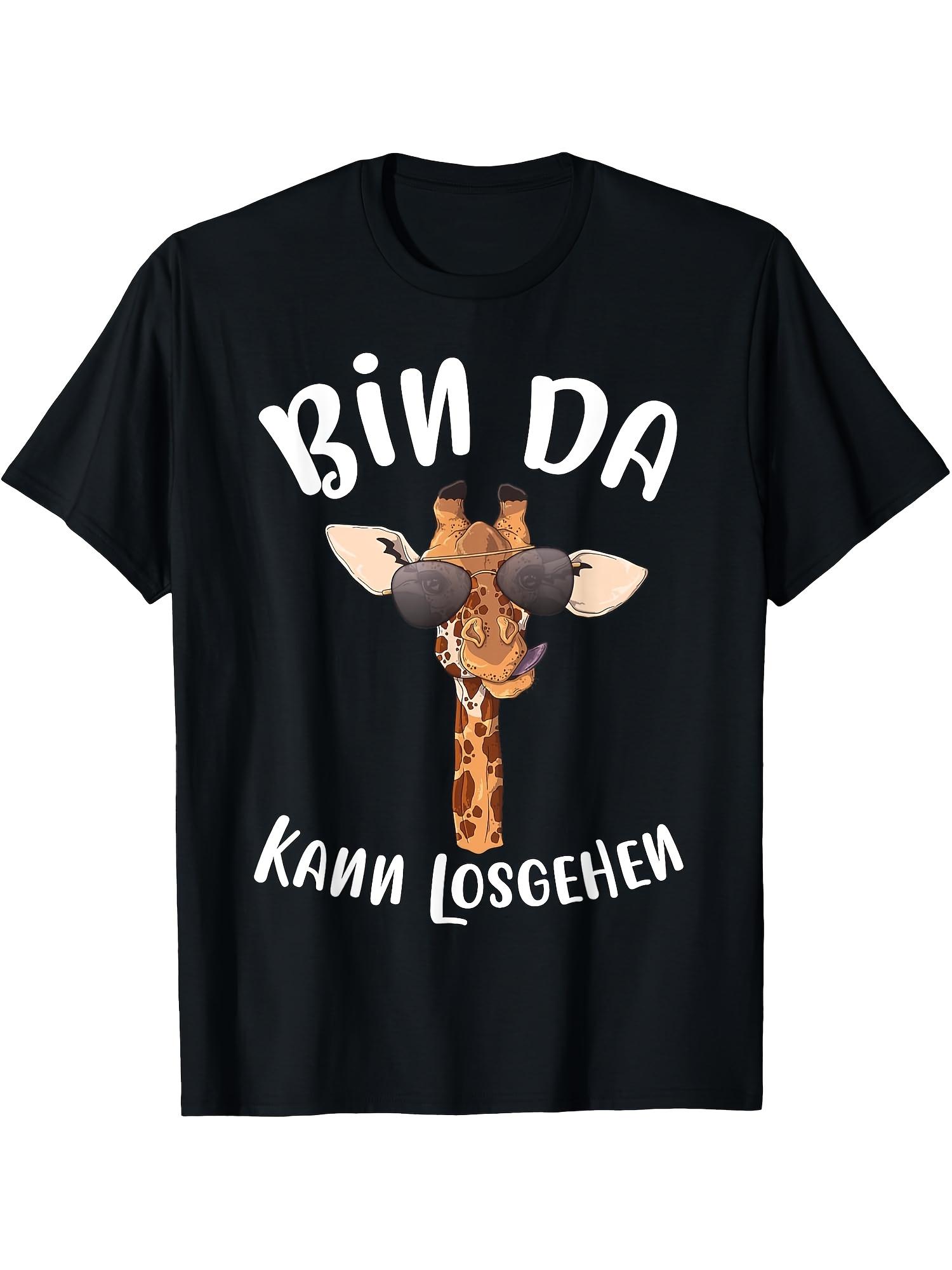 T-Shirt y2k Giraffe T Black 2XL