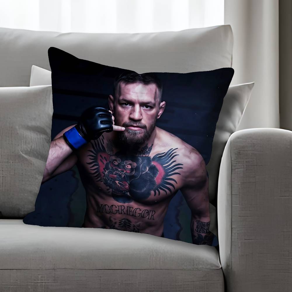 C-Conor M-McGregor Anime Celebrity Merchandise All-Match Printed Pillow Case Sofa Car Office Room Decoration Protector