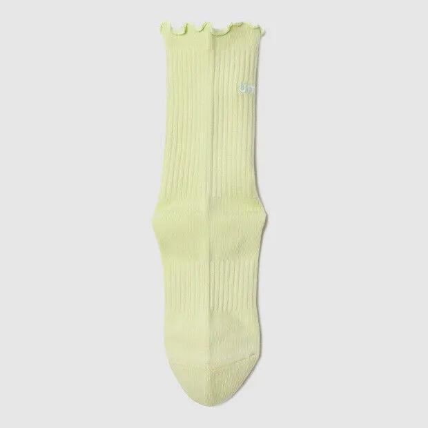 Women's Ruffle Crew Socks Mint UR122CSC26