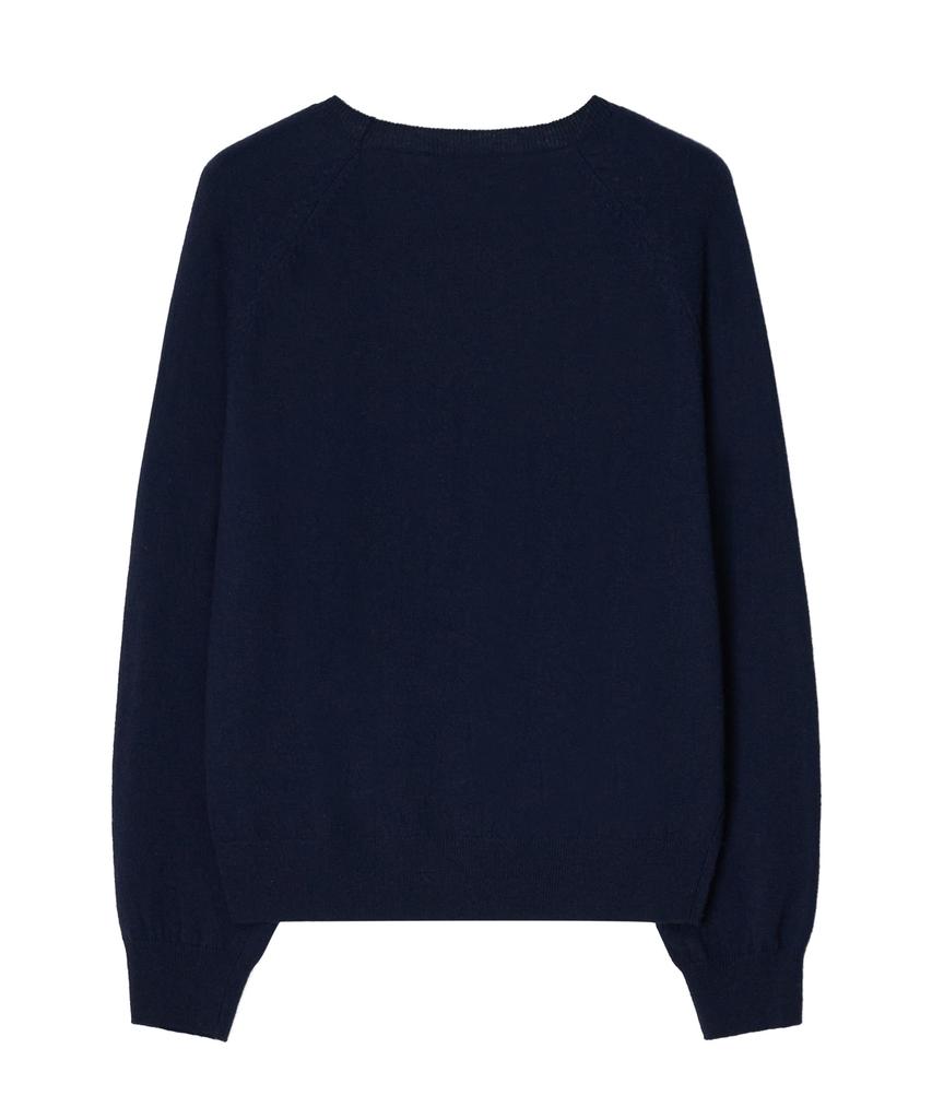 Nyuluki Cozy Round Knit Pullover_Navy