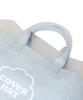 Covernat Woman Clover Heart Canvas Mini Tote Bag Blue