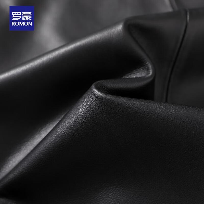 Romon Men's Genuine Sheepskin Leather Jacket