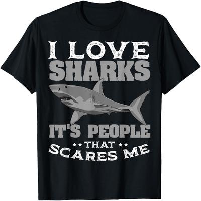 Great White Shark Largest Predator Fish Ocean Biologists T-Shirt