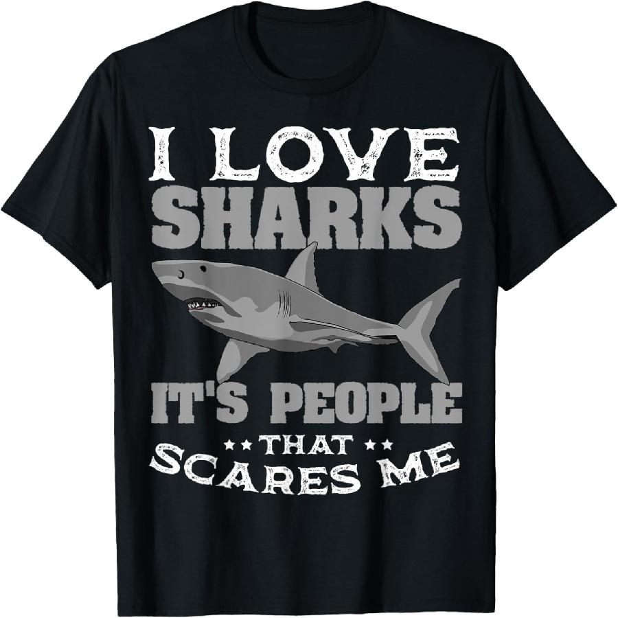 Great White Shark Largest Predator Fish Ocean Biologists T-Shirt XXXXXL чёрный