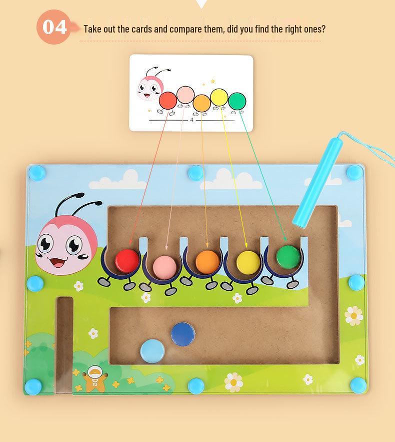 Animal Magnetic Marble Maze: Fun Balance & Early Education Puzzle Game for Kids