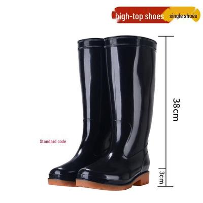 Herren Langlebige Hohe Anti-Rutsch-Gummistiefel