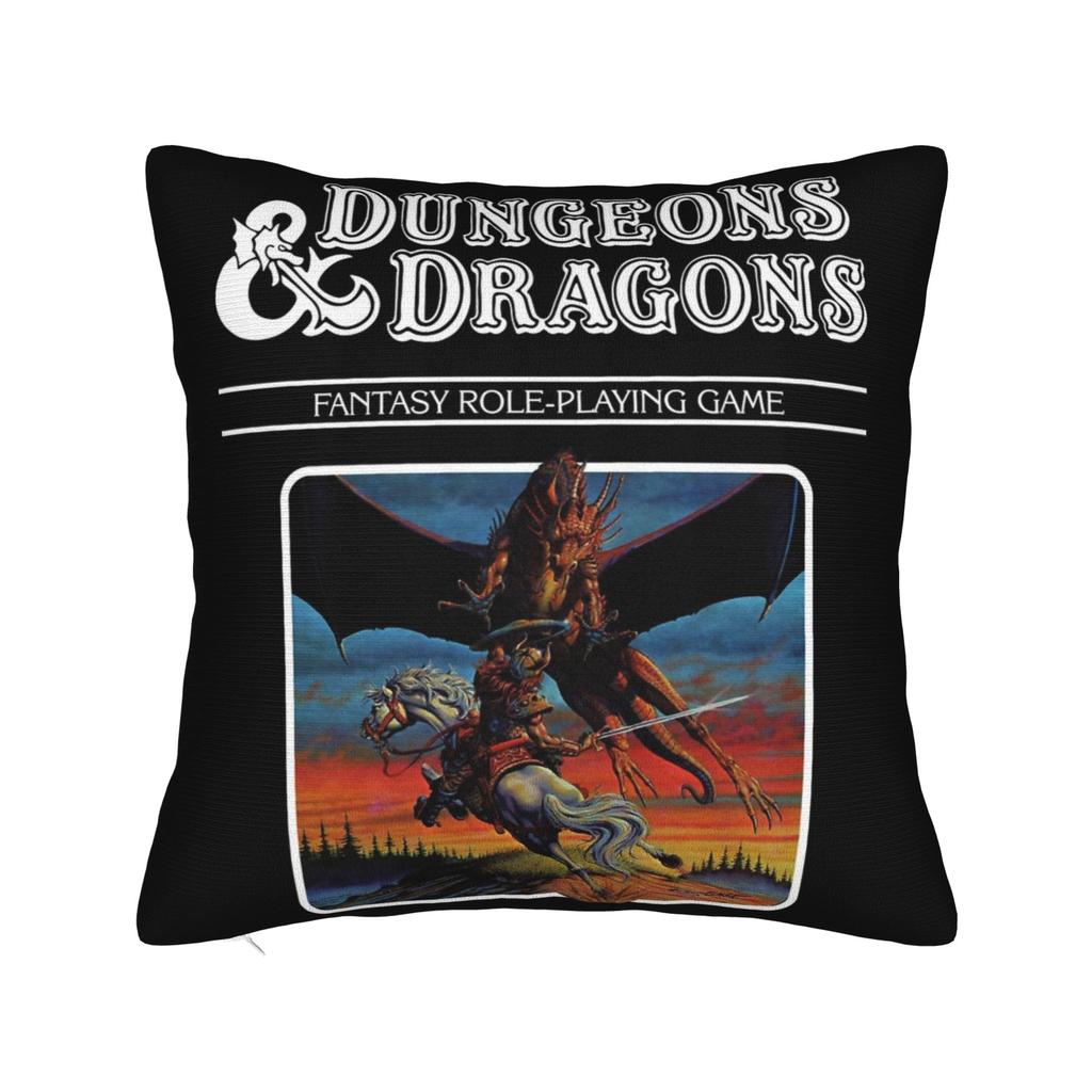 Dungeon Master Dice Dragon Pillowcase Soft Polyester Cushion Cover Decor DnD Throw Pillow Case Cover Home Dropshipping 40*40cm