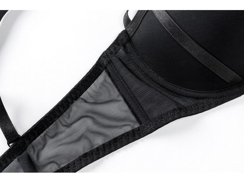 European & American Lace Push-Up Bra Set: Enhance Small Chests, Side Support Uplift, Anti-Sagging Design