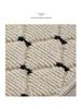 Tapis épais antidérapant en polypropylène pour table de chevet de chambre nordique moderne