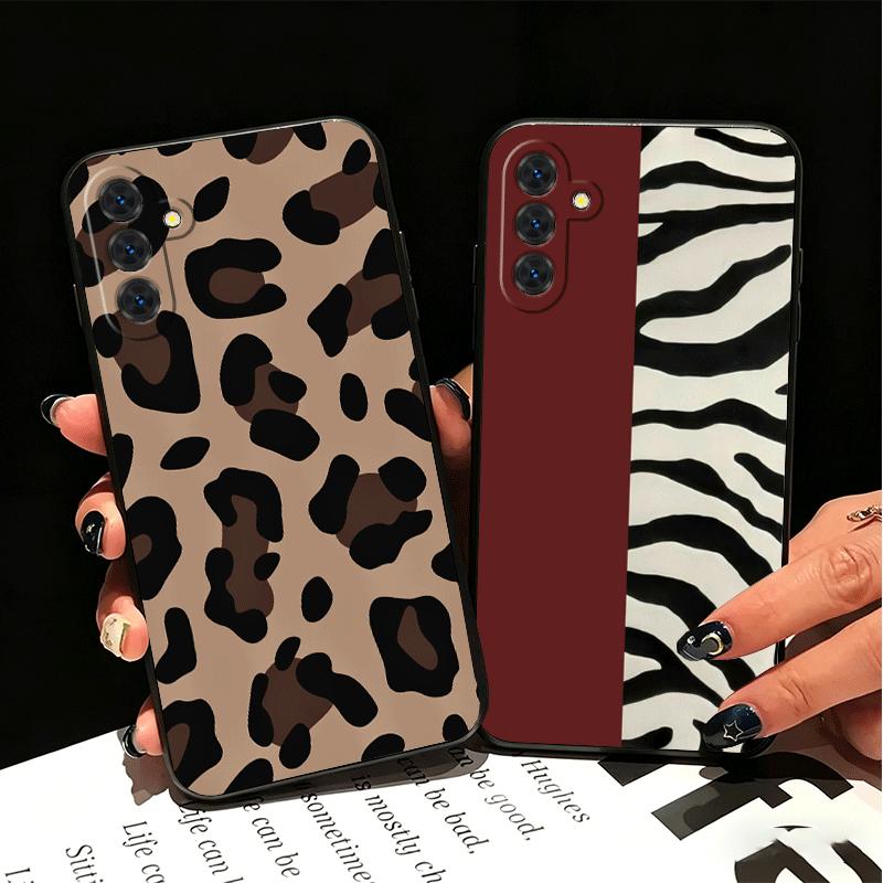 Leopard Print Trend Desgin Soft Phone Case for Samsung A17 A37 A57 A16 A26 A36 A56 A15 A25 A35 A55 A14 A24 A34 A54 A13 A23 A33 A