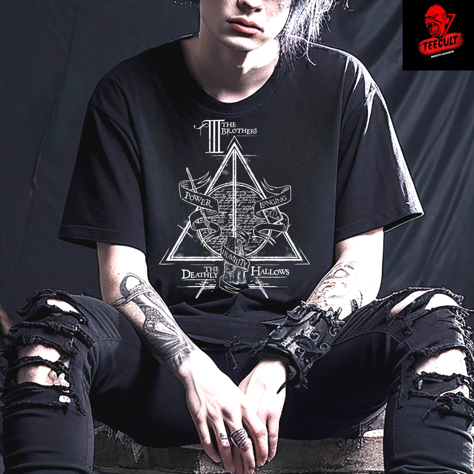 Men s and Women s T-shirts Harry Potter and the Deathly Hallows Cult Movie Unisex XS