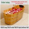 Wooden Adult Bathtub Bucket – Full Body Steaming Shower Basin