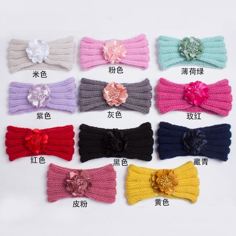 

New children s headbands, winter baby knitted headbands, baby wool headgear hair accessories, baby headbands