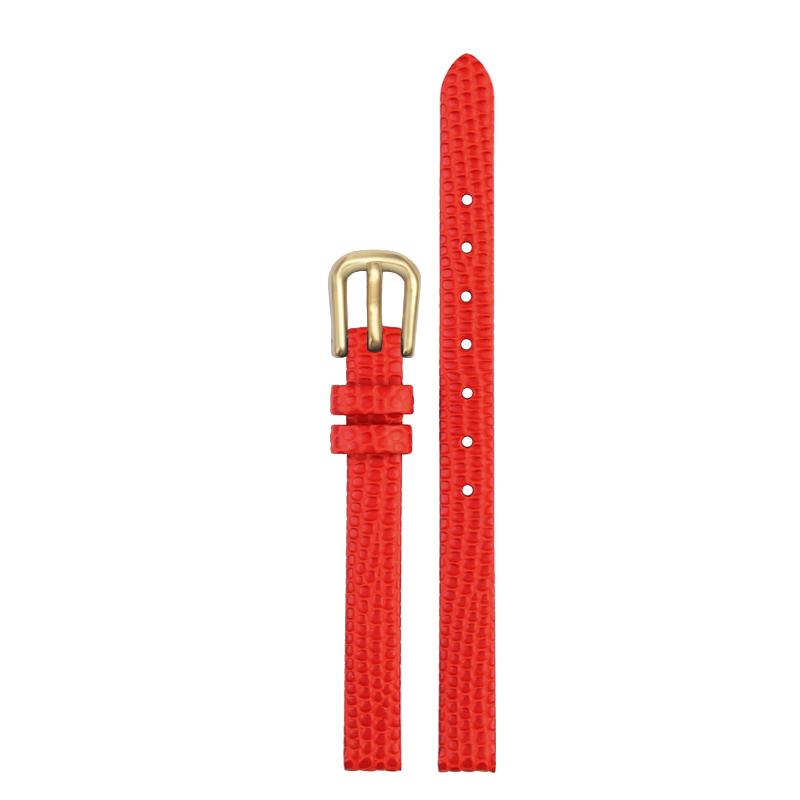 6mm 8mm 10mm 12mm 14mm 16mm Slim Genuine Watch Leather Strap Lizard Grain Women Watch Band High Quality Women Watch Band