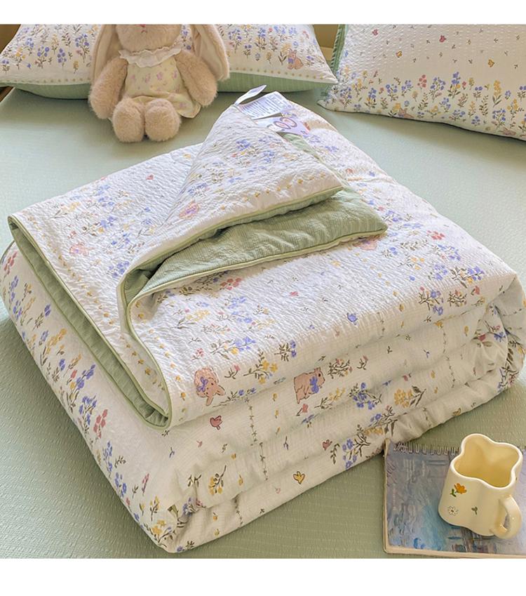 Yongyou Wanxiao Fresh Puff Cotton Summer Quilt Four Piece Air Conditioner Cool Summer Quilt Core Spring and Autumn Seasonal Quilt
