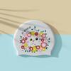 Long Hair Swimming Caps Large Size Cartoon Cat Swim Caps Professional Silicone Swim Caps  Adult