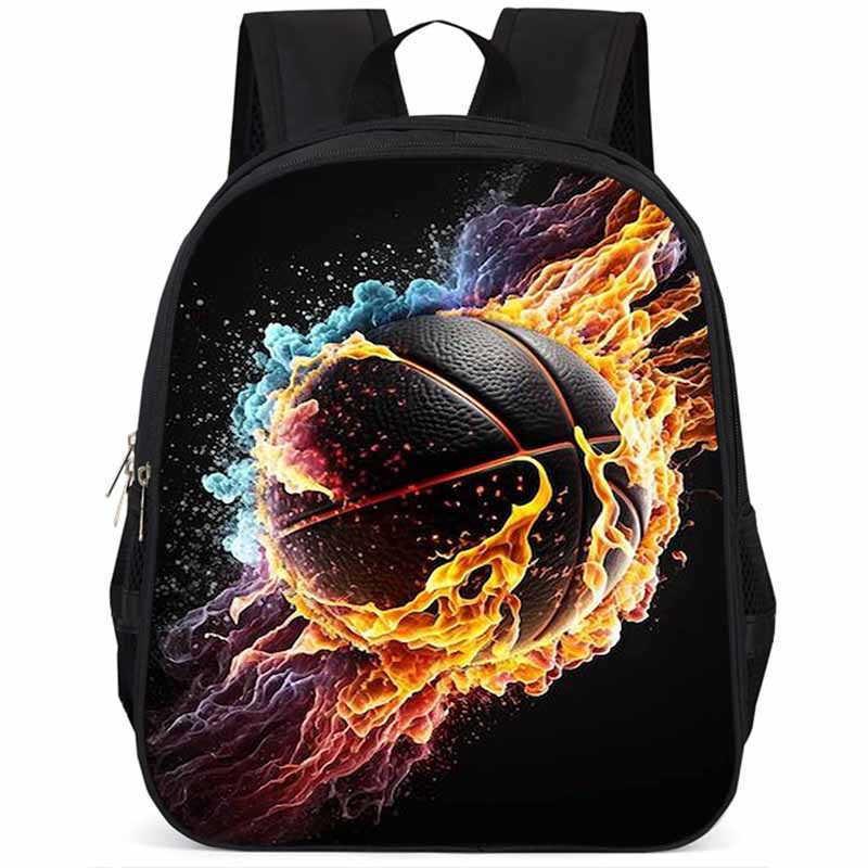 Sac à dos scolaire élégant Basketball 15 pouces Grande capacité Léger Pour Garçons et Filles