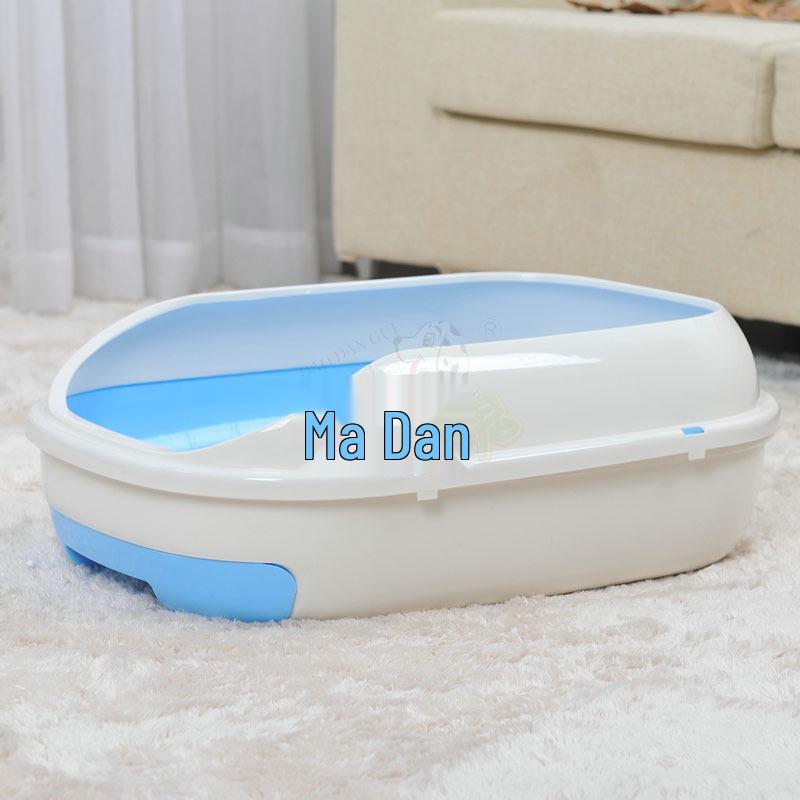 Double-Layer Mesh Cat Litter Box - Large Semi-Closed Mischief Maker