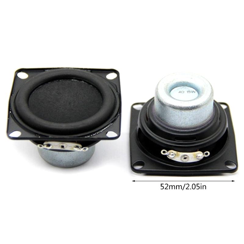 Portable 52mm Inner Magnetic Speaker, 15W Full Ranges Loudspeakers Suitable for DIY Projects for Home Theater Use