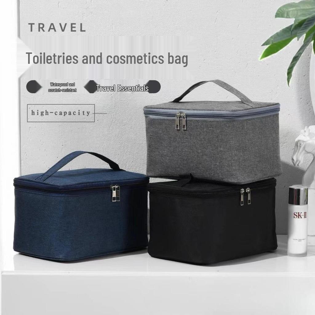 3-Month Money-Back Guarantee: Minimalist Large-Capacity Handheld Toiletry & Makeup Bag for Skincare Products