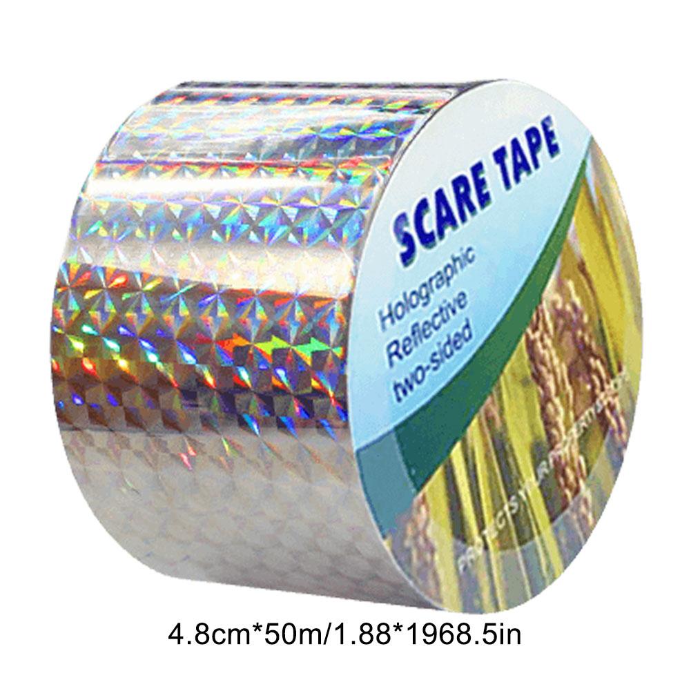 Bird Scare Tape Anti Bird Tape Reflective Double Side Bird Scare Tape Keep Birds Away Deterrent Scare Tape Thickening