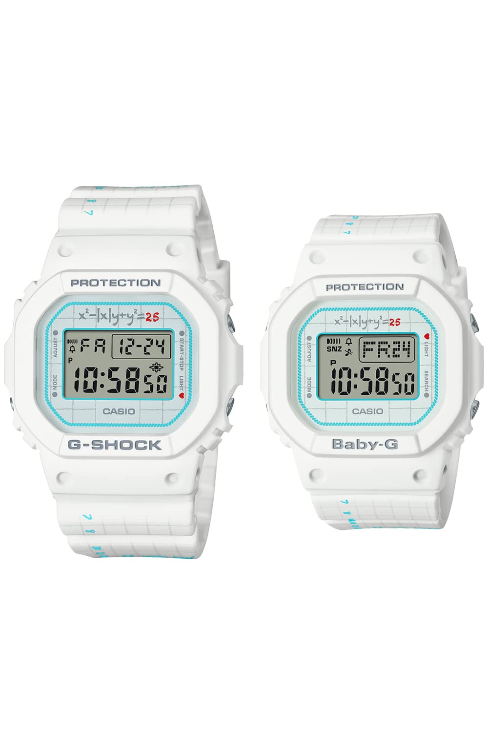 Часы Casio PRESENTS COLLECTION x Парные часы Белые G-Shock [G LOVER S 2021] G-SHOCK BABY-G LOV-21B-7JR