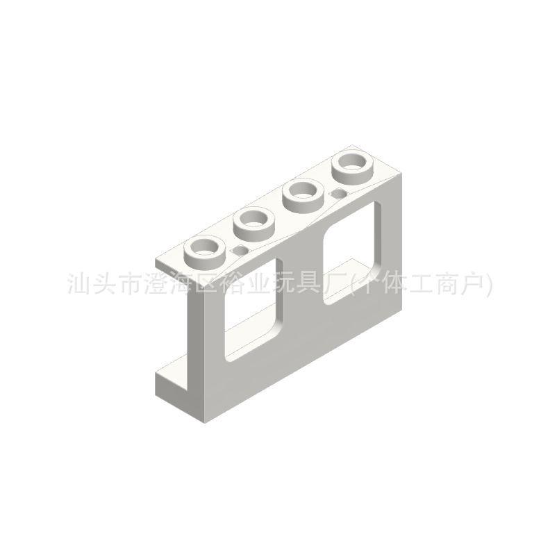 Compatible Building Blocks 61345: Universal 1x4x2 Double Window Frame MOC Accessory 4863 0.5 kg