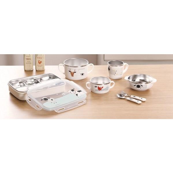 Stainlock Alps Farm Friends Dvojitý hrnek + Víčko, Mix barev, Sada 2 kusů